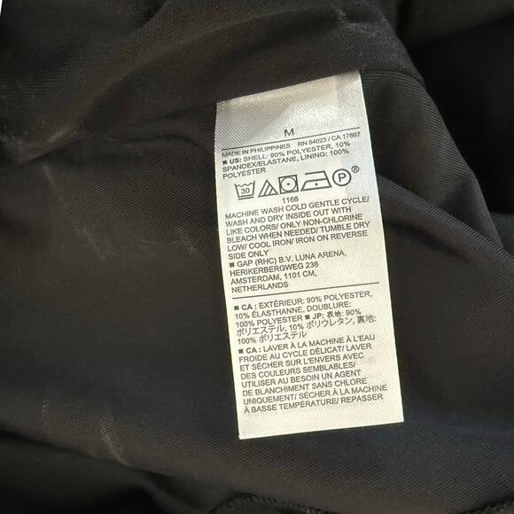 Banana Republic Black Velvet Spaghetti Strap Tank Top Camisole size M NEW Tags - Picture 9 of 9